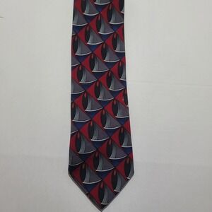 Vintage Puritan Special Edition Maroon, Grey, Navy Geometric Men's Tie